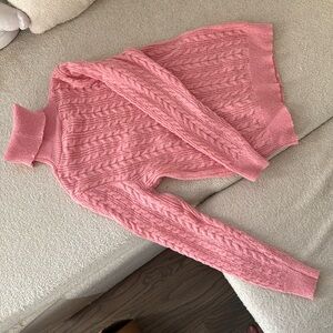 PINK TURTLE NECK SWEATER